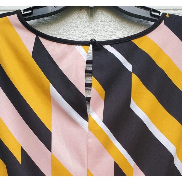 Lane Bryant Party Cocktail Wedding Fall Full Length Dress Size 16 Striped - Picture 7 of 9